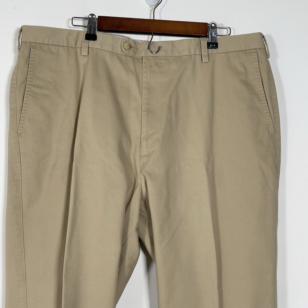 Peter Millar Raleigh Washed Twill Pant Mens Sz 40x38(32) Khaki 100% Pima Cotton - Picture 2 of 12